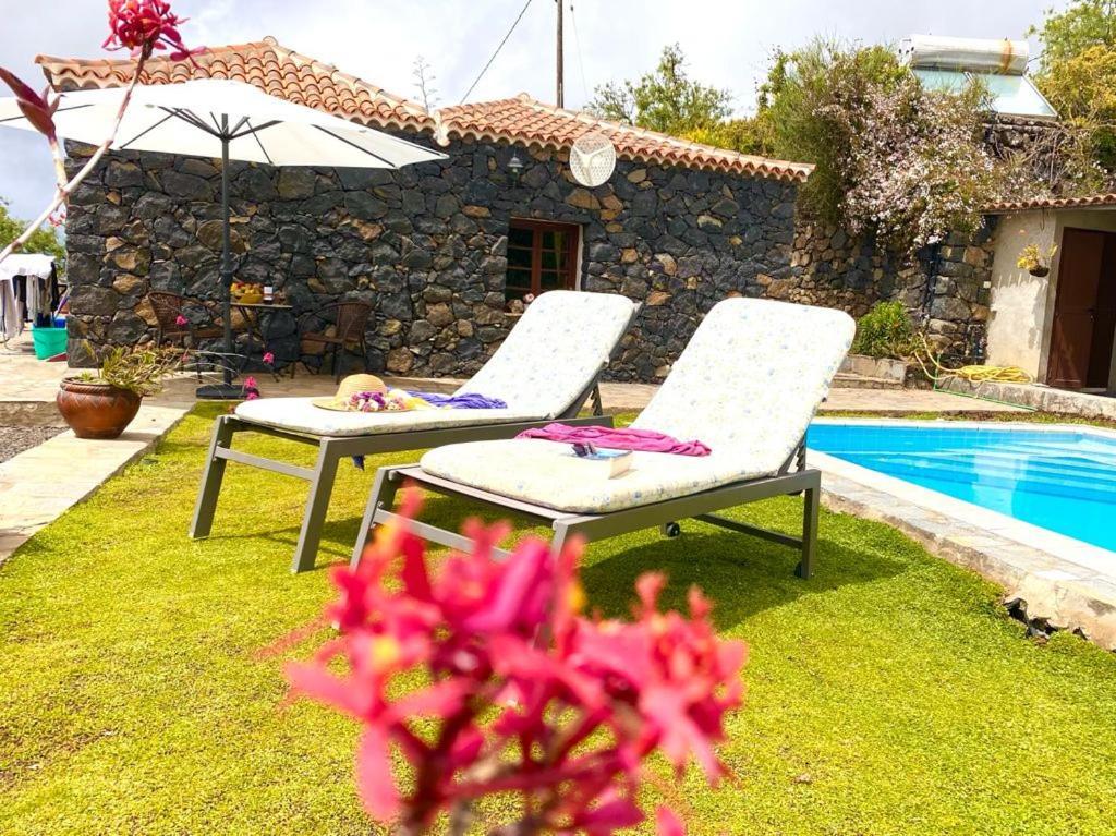Climatized Pool Free Wifi Casa Rural Las Pareditas Tijarafe Exterior photo